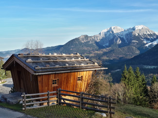 Hütte in den Bergen